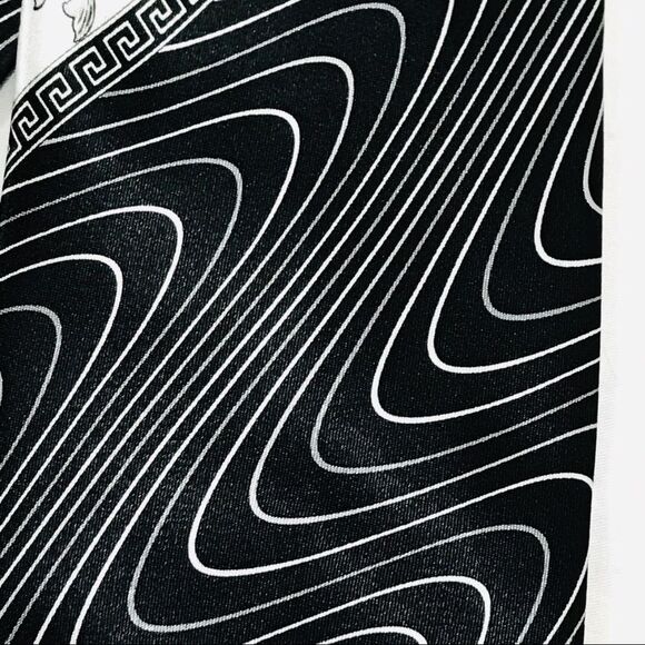Prime Time Pattern Tie Black White Gray - Picture 4 of 8